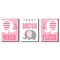 Big Dot of Happiness Pink Elephant - Kids Bathroom Rules Wall Art - 7.5 x 10 inches - Set of 3 Signs - Wash, Brush, Flush